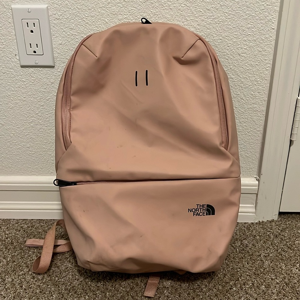 Blush north face water resistant backpack - Picture 1 of 6